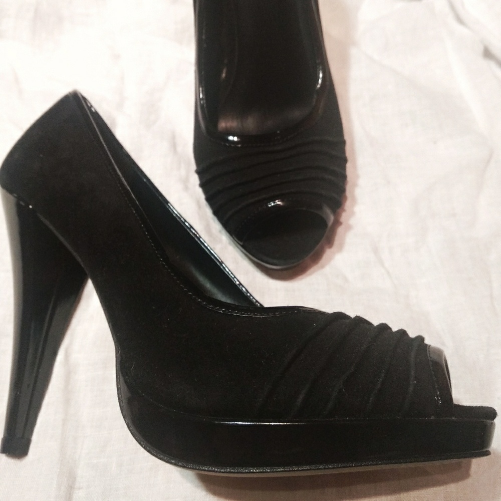 ALDO suede black heels